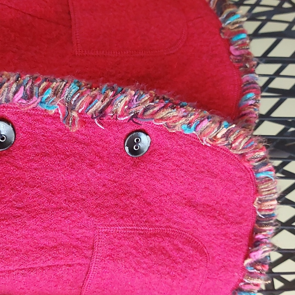 "Ruby Rd." SIZE PL, 100% red wool jacket - Picture 4 of 7